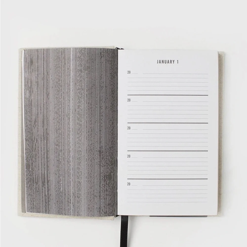 Chronicle Books One Line A Day Memory Book - Natural Linen & Black Text